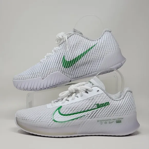 Nike Court Air Zoom Vapor 11 Women's Size 9 White HC Tennis Shoes DR6965-102 NEW