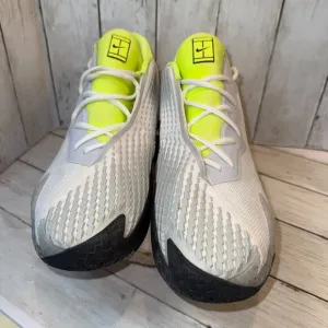 Nike Court Air Zoom Vapor Cage 4 Tennis Shoe White Volt CD0424-100 Men's Size 14