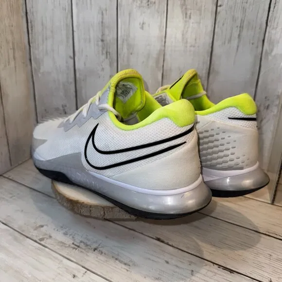 Nike Court Air Zoom Vapor Cage 4 Tennis Shoe White Volt CD0424-100 Men's Size 14