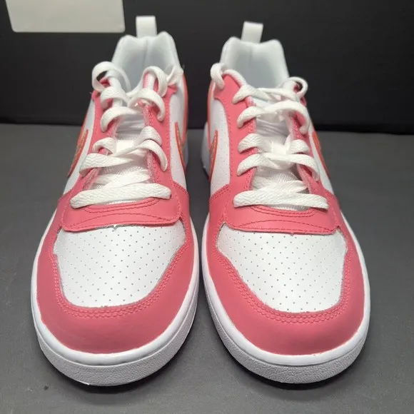 Nike Court Borough Hot Pink Coral Stardust Swoosh 845104-101 Women Size 8.5 NEW