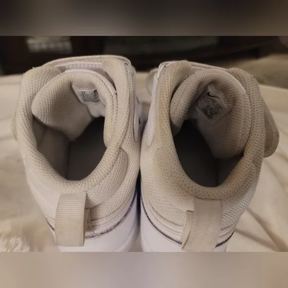 Nike Court Borough Mid 2 White/White Sneakers Shoes CD7782-100 5Y