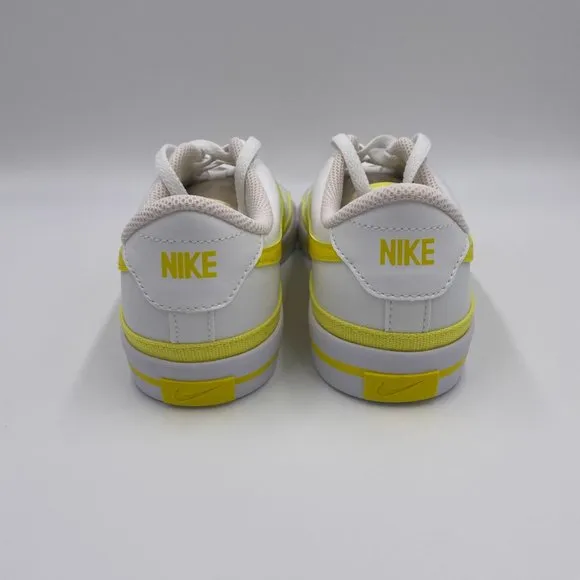 Nike Court Legacy White / Yellow Womens Shoes