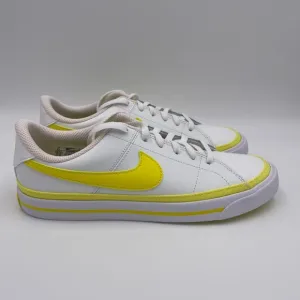Nike Court Legacy White / Yellow Womens Shoes