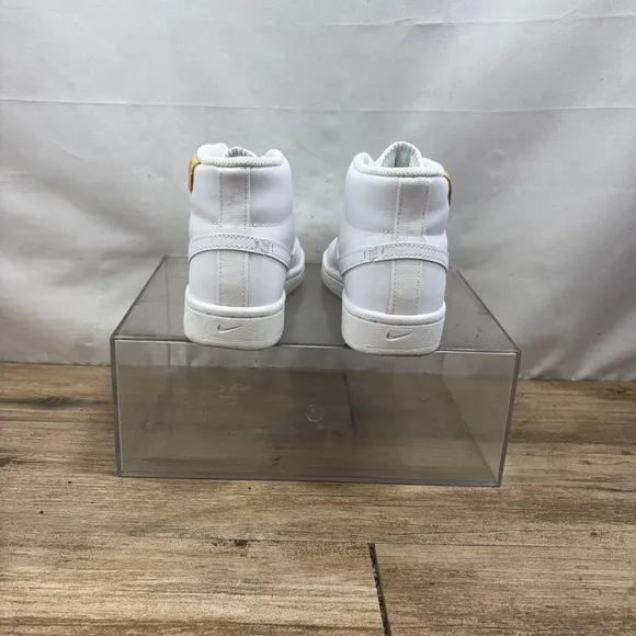 Nike Court Royale Mid 2 Triple White Women's Size 9.5 Shoes Sneakers CT1725-100