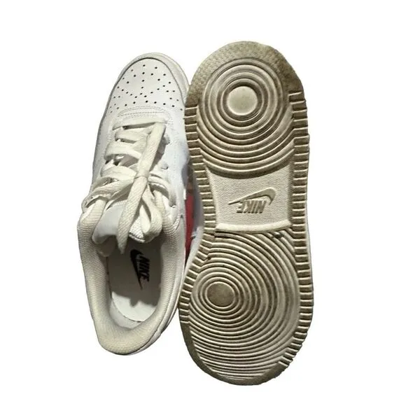 Nike Court Vision Low CD5434-100 Triple White AF1 Sneakers Womens SZ 9.5 SH04