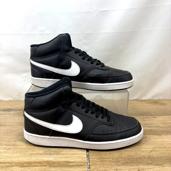 Nike Court Vision Mid NN Basketball Shoes Black White DN3577-001 Mens Size 12