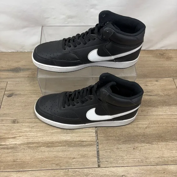 Nike Court Vision Mid NN Basketball Shoes Black White DN3577-001 Mens Size 12