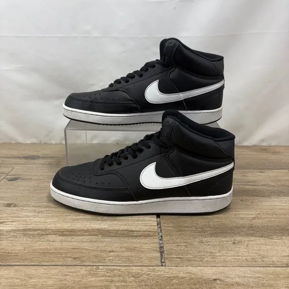 Nike Court Vision Mid NN Basketball Shoes Black White DN3577-001 Mens Size 12