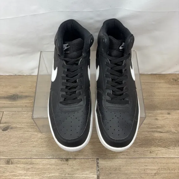 Nike Court Vision Mid NN Basketball Shoes Black White DN3577-001 Mens Size 12