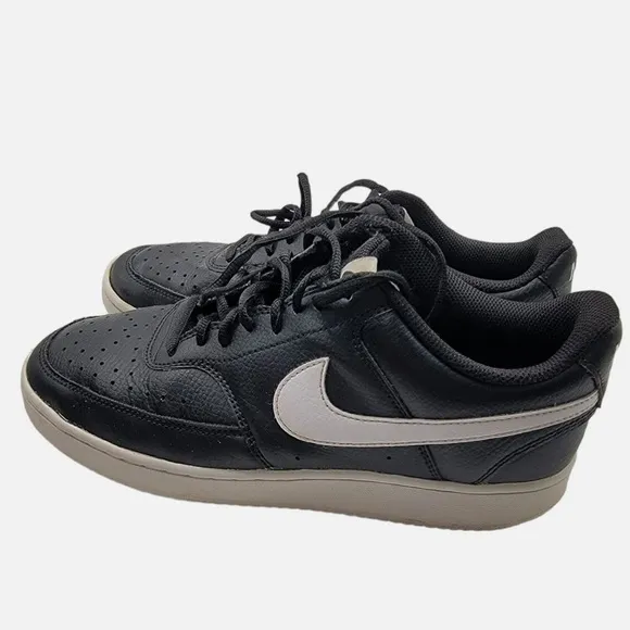 Nike Court Vision Next Nature Low Black White Sz 9 Men