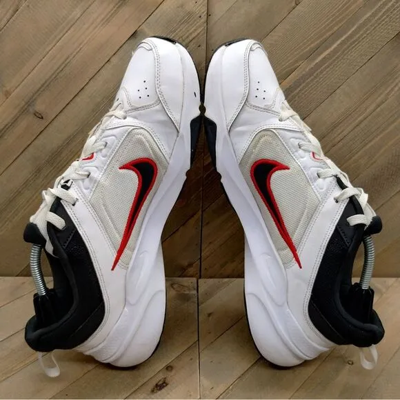 Nike Defy All‎ Day Training Sneakers Mens Size 14 White Red Black Athletic Shoes