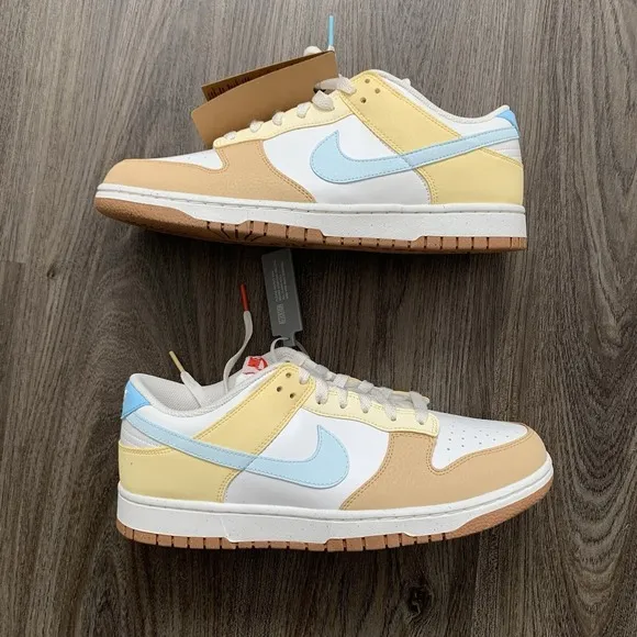 Nike Dunk Low Shoes 'Soft Yellow Alabaster' FZ4347-100 Size 11W 9.5M New