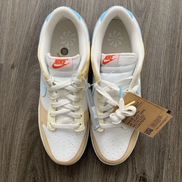 Nike Dunk Low Shoes 'Soft Yellow Alabaster' FZ4347-100 Size 11W 9.5M New