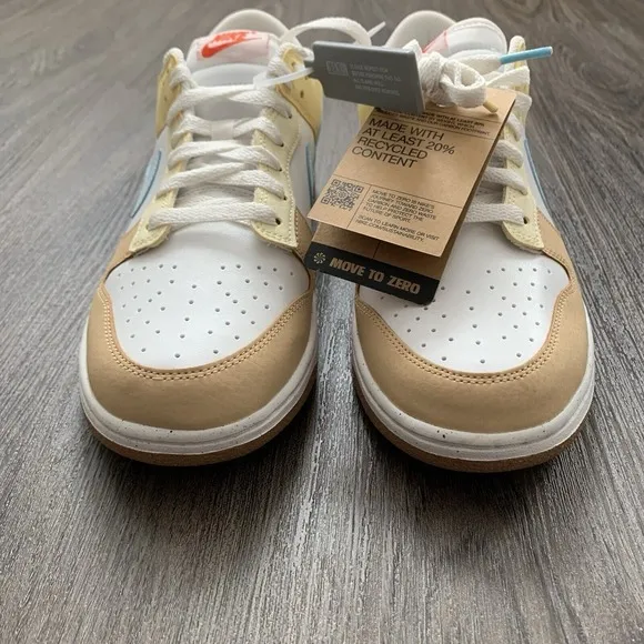 Nike Dunk Low Shoes 'Soft Yellow Alabaster' FZ4347-100 Size 11W 9.5M New
