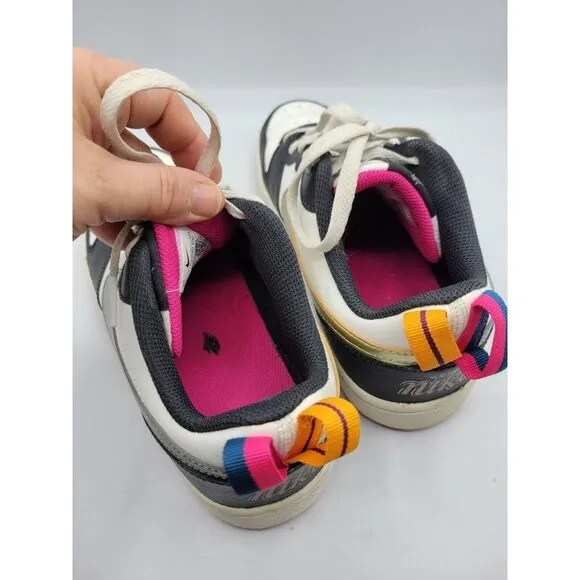 Nike Dunk White Pink Prime Leather Sneakers Shoes US 7Y - 40EU