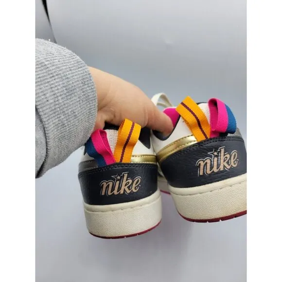 Nike Dunk White Pink Prime Leather Sneakers Shoes US 7Y - 40EU