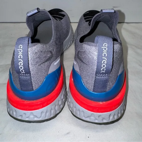 Nike Epic Phantom React Flyknit GS Indigo Fog Sneakers CJ7202-400 Sz 7Y