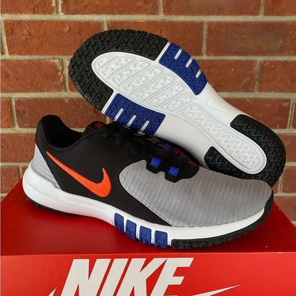 Nike Flex Control TR4 Men’s Blue Orange New Sneakers Running Shoes