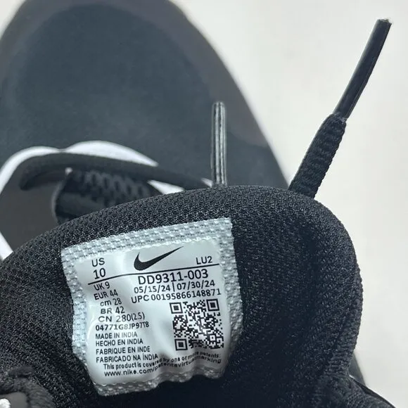 Nike Fly.By Mid 3 Mens Black White Basketball Shoes Sneakers DD9311-003