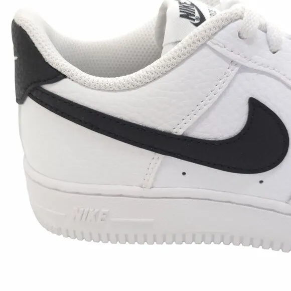 ❤️❤️Nike Force 1 Low PS 2Y Kids Retro Shoes Comfy White Black Sneaker CZ1685-100