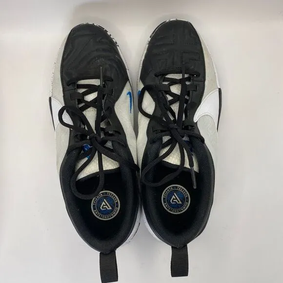 Nike Freak 5 shoes kids 6Y white/black/photo blue‎ basketball