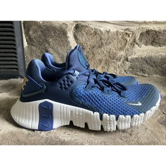 Nike Free Metcon 4 Armory Navy Gold Women's Sz 6.5 Training Shoes CZ0596-400 New