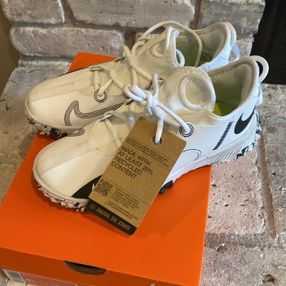 Nike Future Field White and Black turf cleats baseball softball lacrosse shoes
