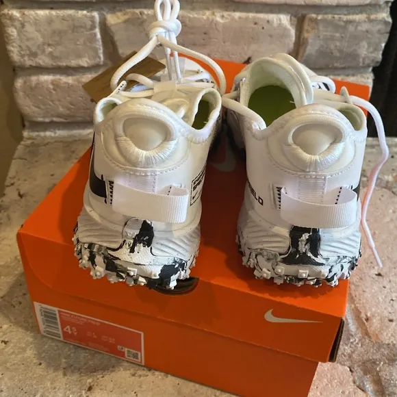 Nike Future Field White and Black turf cleats baseball softball lacrosse shoes