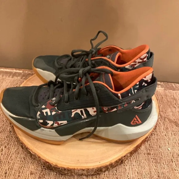 Nike Giannis Zoom Freak 2 Basketball Shoes Ashiko Green  DC9853-300 Sz-9.5