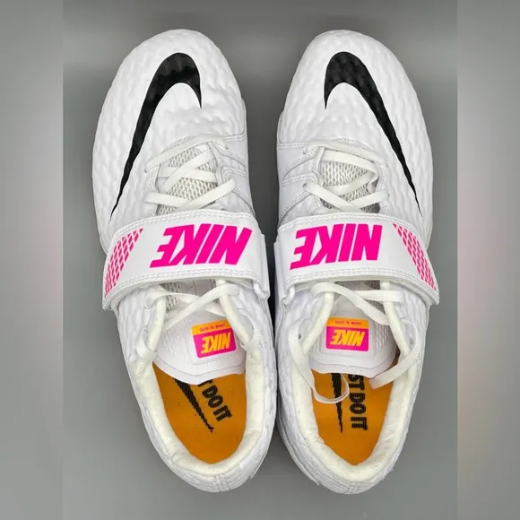 Nike High Jump Elite Track Field Spikes Men's Size 9 &amp; 9.5 806561-102 NEW