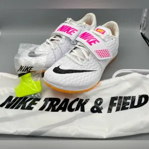 Nike High Jump Elite Track Field Spikes Men's Size 9 &amp; 9.5 806561-102 NEW
