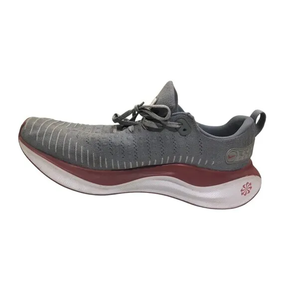 Nike infinity Run 4 Mens Running Shoes Gray/Red Size 11.5