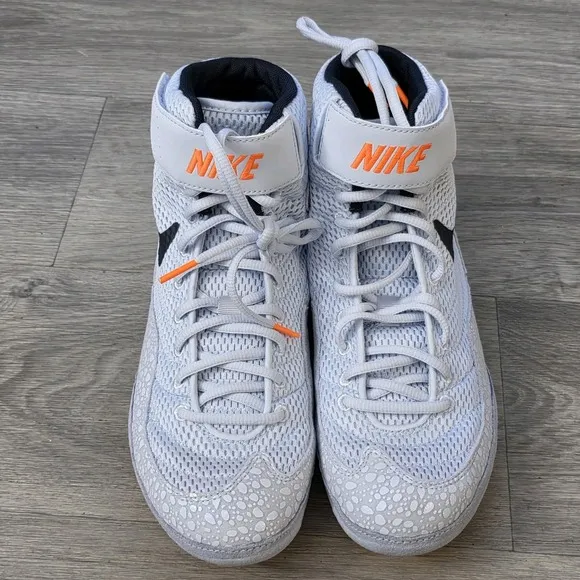 Nike Inflict SE Orange Grey Black DJ4471-900 Wrestling Shoe Men Sz 10