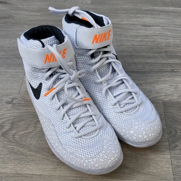 Nike Inflict SE Orange Grey Black DJ4471-900 Wrestling Shoe Men Sz 10