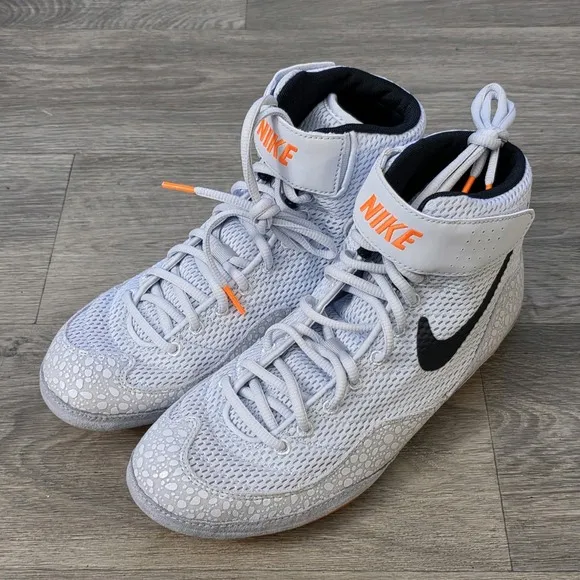 Nike Inflict SE Orange Grey Black DJ4471-900 Wrestling Shoe Men Sz 10