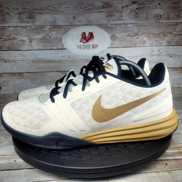 Nike KB Mentality Men's Size 10 White Athletic Basketball Shoes