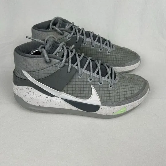 Nike KD 13 Kevin Durant TB Shoes Mens Sz 10 Gray White Athletic Trainer Sneakers