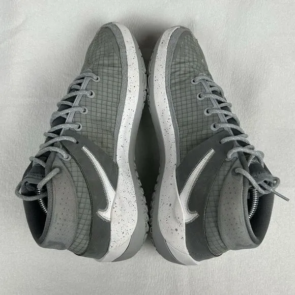 Nike KD 13 Kevin Durant TB Shoes Mens Sz 10 Gray White Athletic Trainer Sneakers