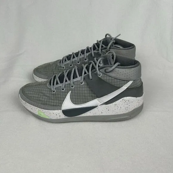 Nike KD 13 Kevin Durant TB Shoes Mens Sz 10 Gray White Athletic Trainer Sneakers