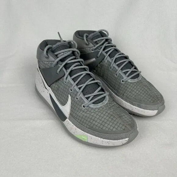 Nike KD 13 Kevin Durant TB Shoes Mens Sz 10 Gray White Athletic Trainer Sneakers