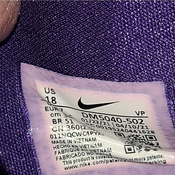 Nike KD TB Promo Court Purple Team Sneakers Kevin Durant DM5040 502 Size 18 New