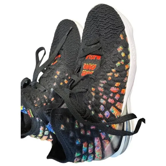 Nike Lebron 17 Multicolor‎ Gradient Knit Basketball Shoes US 5.5Y