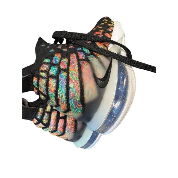 Nike Lebron 17 Multicolor‎ Gradient Knit Basketball Shoes US 5.5Y