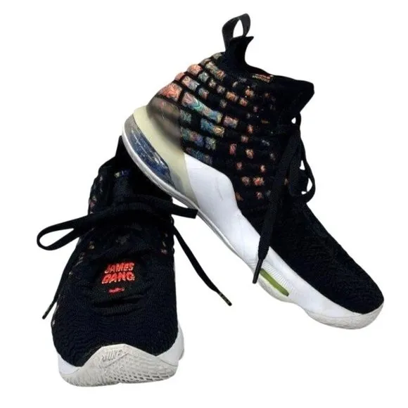 Nike Lebron 17 Multicolor‎ Gradient Knit Basketball Shoes US 5.5Y