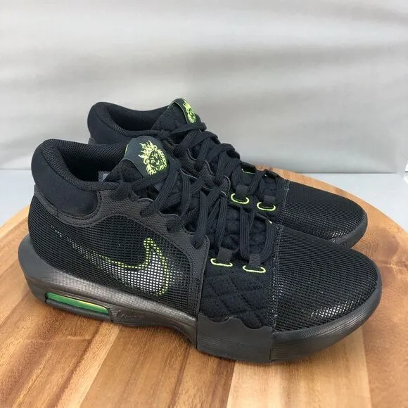 Nike LeBron Witness‎ 8 Basketball Shoes Mens 12 Black Volt Mesh Performance