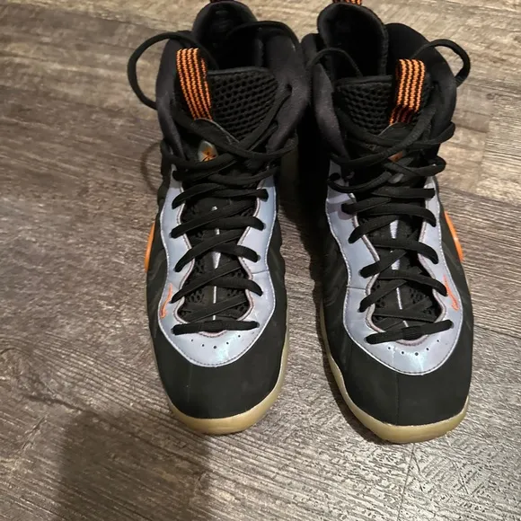 Nike Little Posite One GS 'Twilight Pulse' Shoes Black/Orange 644791-008 Size 7Y