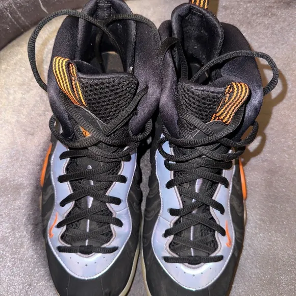 Nike Little Posite One GS 'Twilight Pulse' Shoes Black/Orange 644791-008 Size 7Y