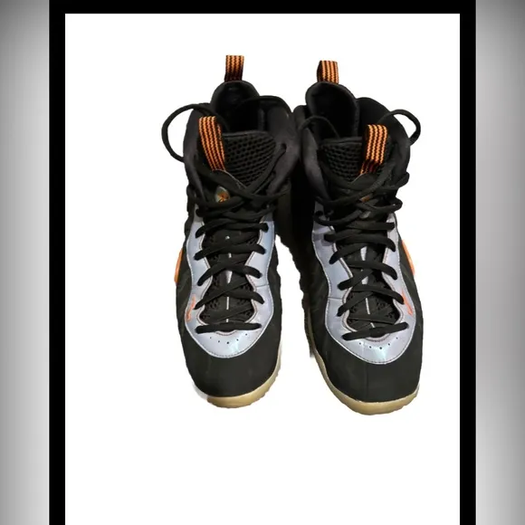 Nike Little Posite One GS 'Twilight Pulse' Shoes Black/Orange 644791-008 Size 7Y