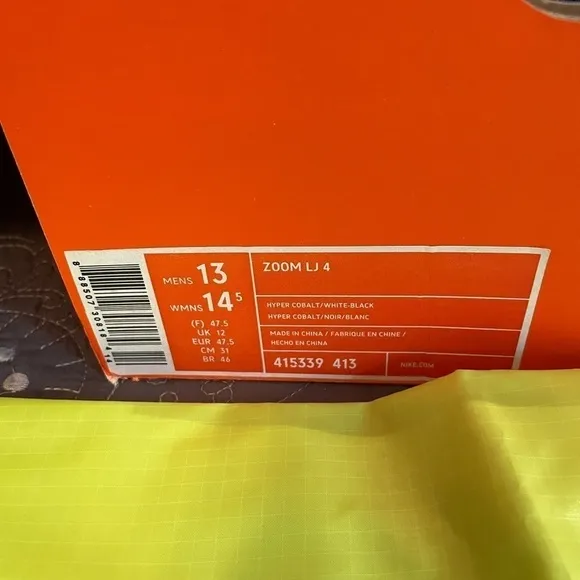 Nike LJ 4 new in box
