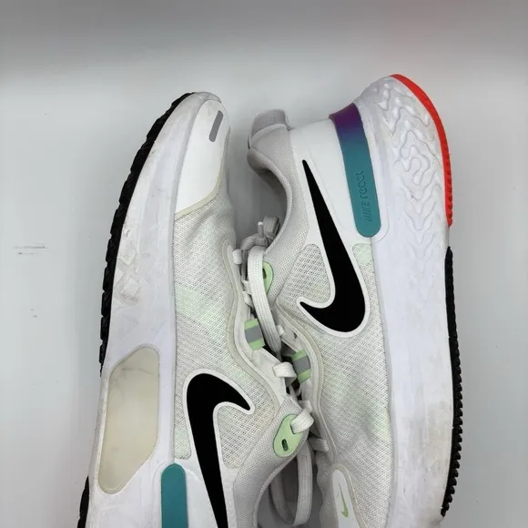 Nike Men's 8.5 React Miler CW1777-102 Running Shoe White Black Purple Teal